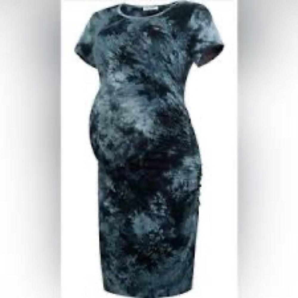 Smallshow Women's Short Sleeve Maternity Dress